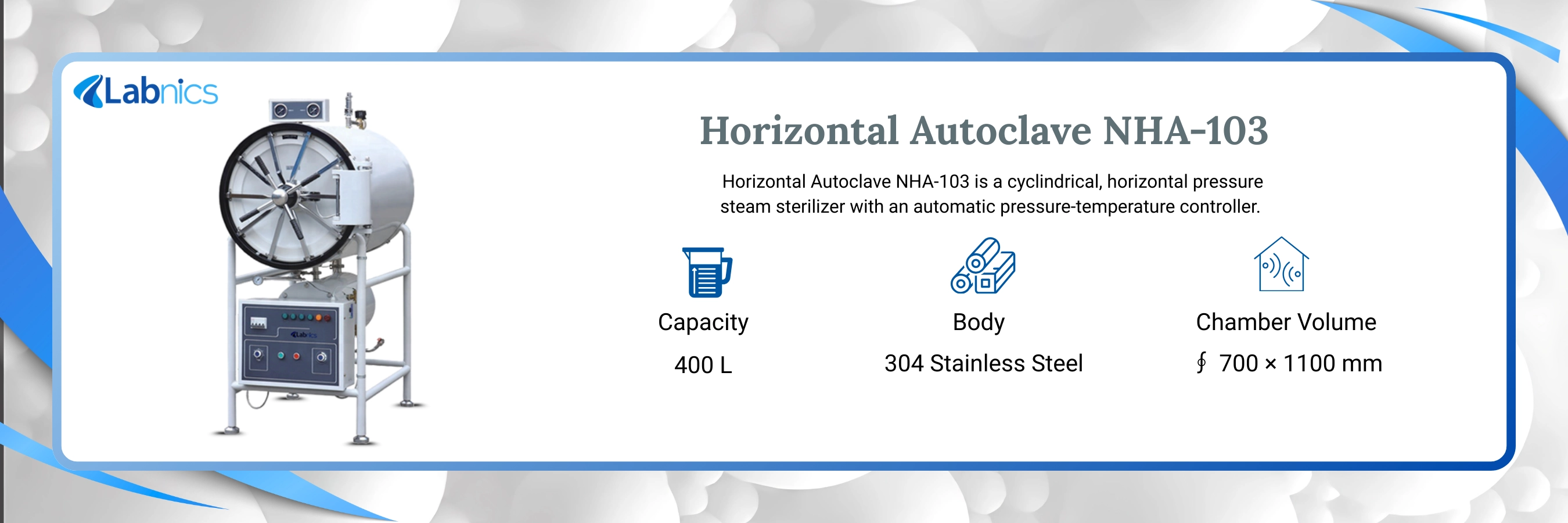 Horizontal Autoclave NHA-103