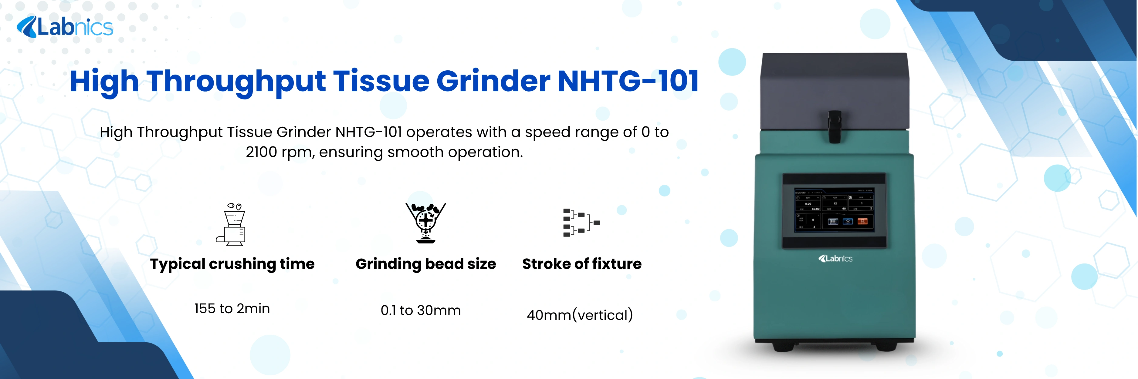 High Throughput Tissue Grinder NHTG-101
