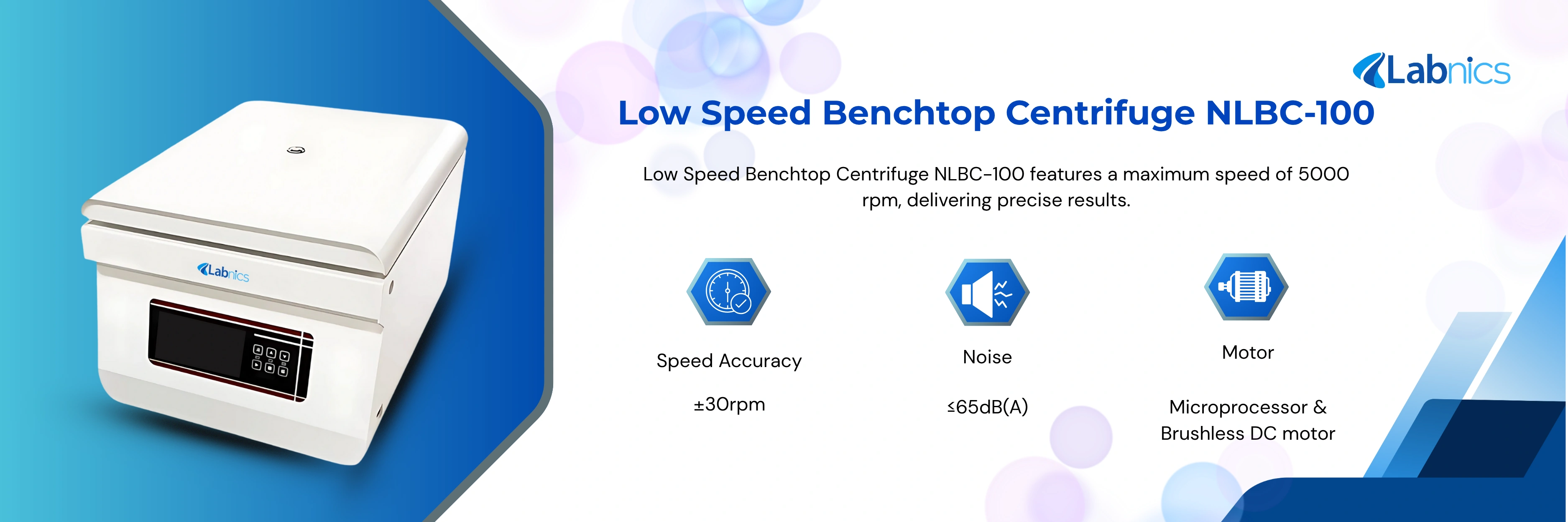 Low Speed Benchtop Centrifuge NLBC-100