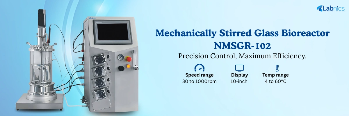 Mechanically Stirred Glass Bioreactor NMSGR-102