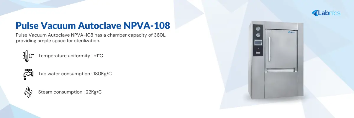Pulse Vacuum Autoclave NPVA-108