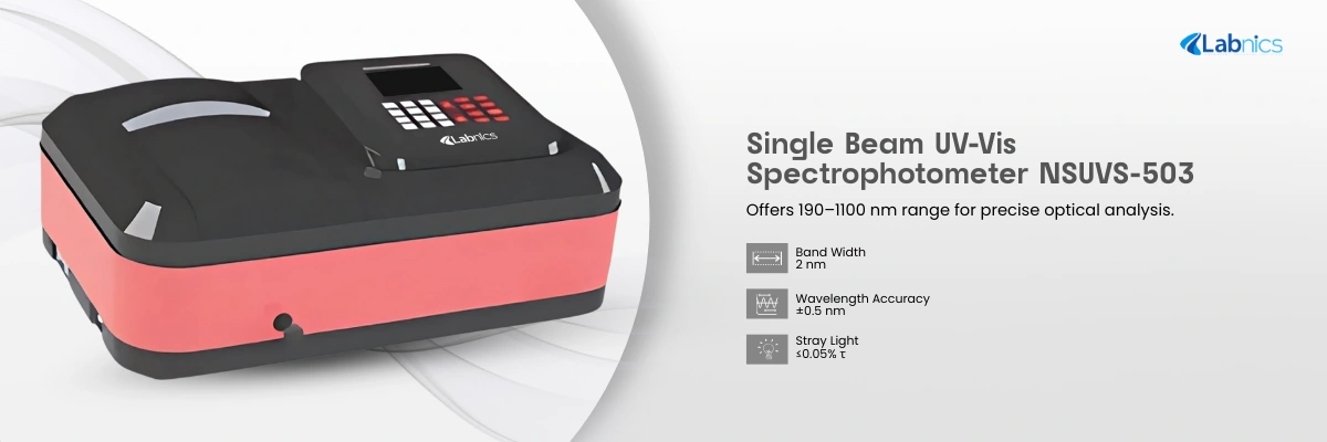 Single Beam UV-Vis Spectrophotometer NSUVS-503