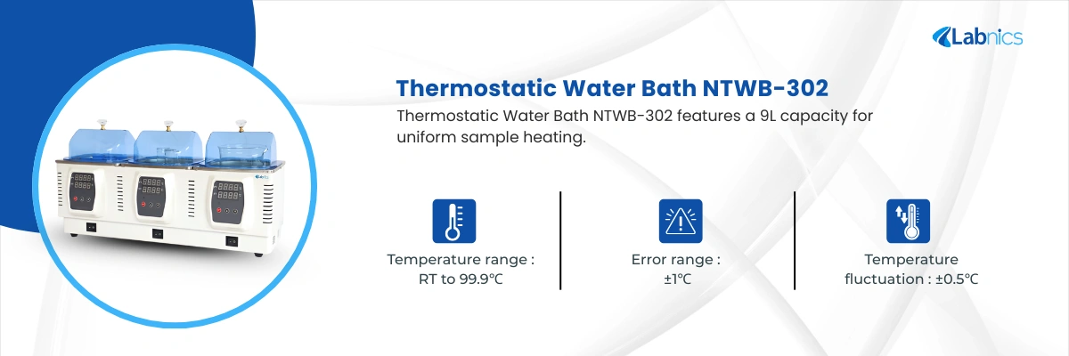Thermostatic Water Bath NTWB-302
