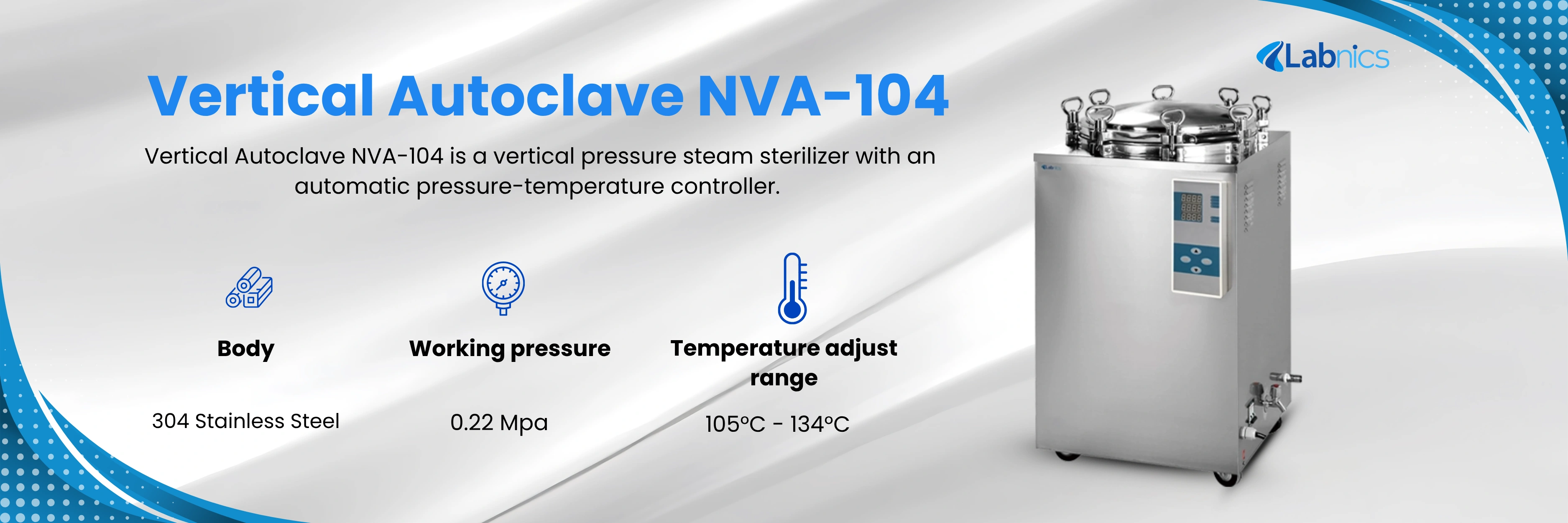 Vertical Autoclave NVA-104