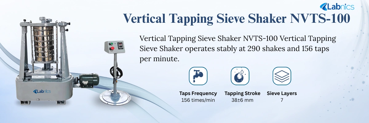 Vertical Tapping Sieve Shaker NVTS-100